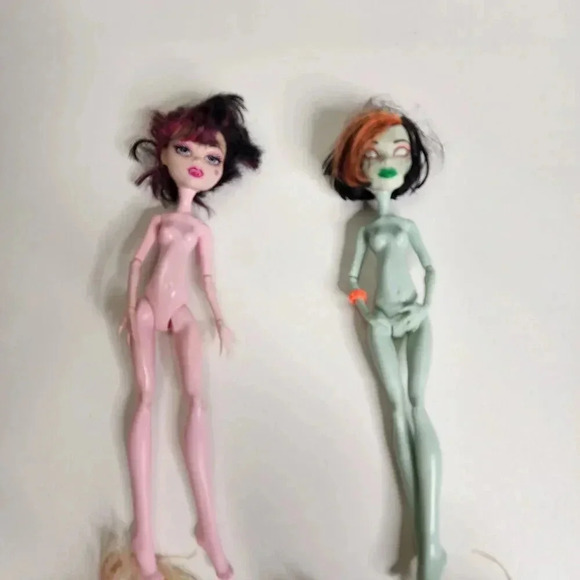 Monster High Doll Lot of 7 No Clothes Frankie Stein‎ Clawdeen Scarah Abbey Twyla - Picture 3 of 12